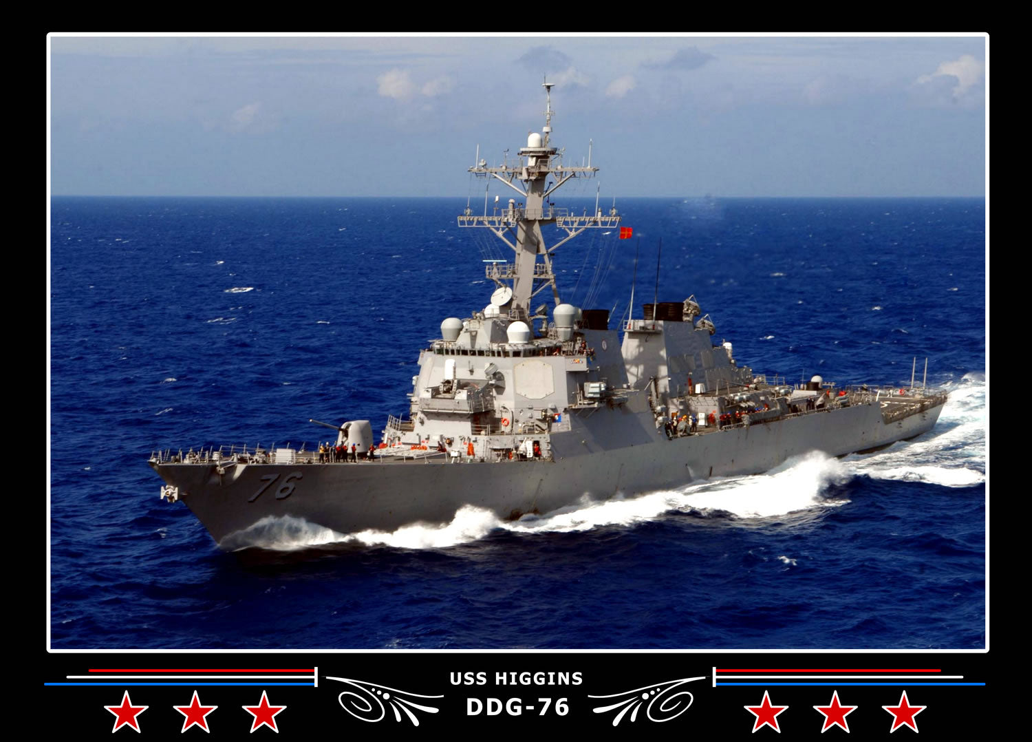 USS Higgins DDG-76 Canvas Photo Print