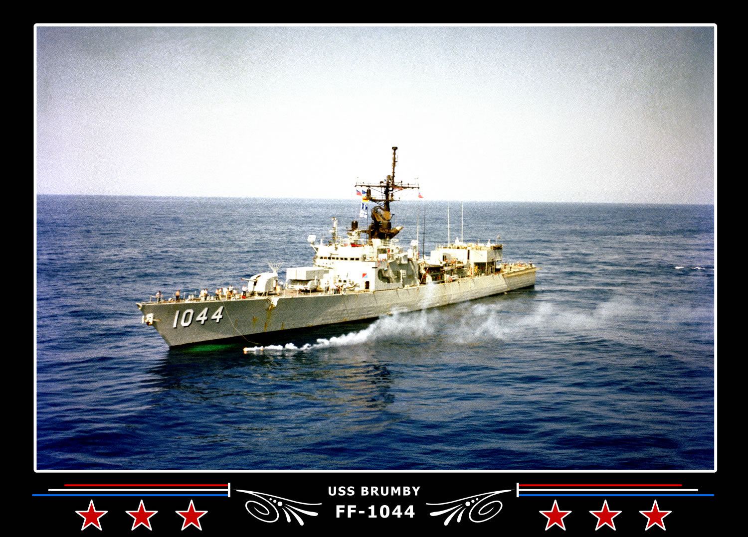 USS Brumby FF-1044 Canvas Photo Print