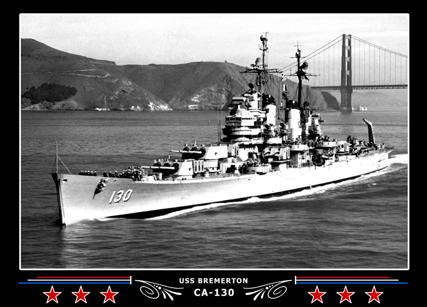 USS Bremerton CA-130 Canvas Photo Print