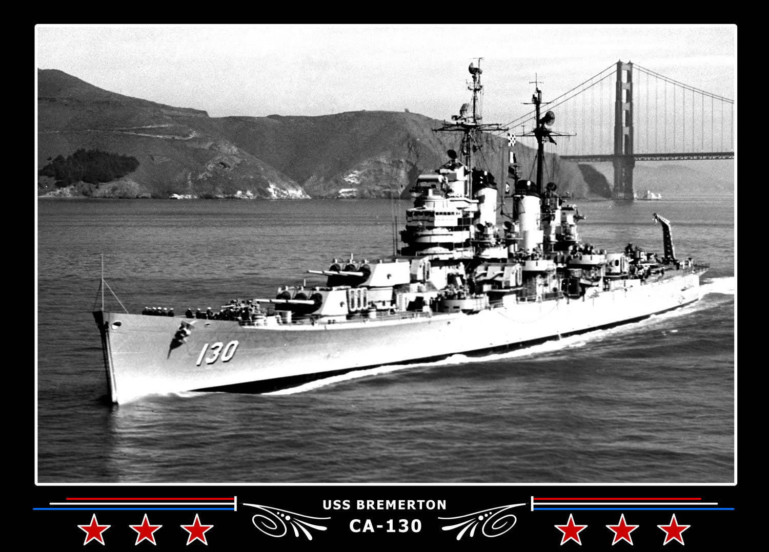 USS Bremerton CA-130 Canvas Photo Print