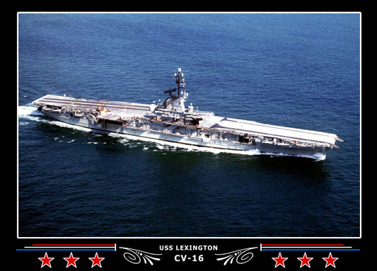 USS Lexington CV-16 Canvas Photo Print