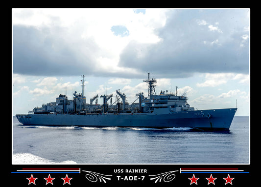 USS Rainier T-AOE-7 Canvas Photo Print