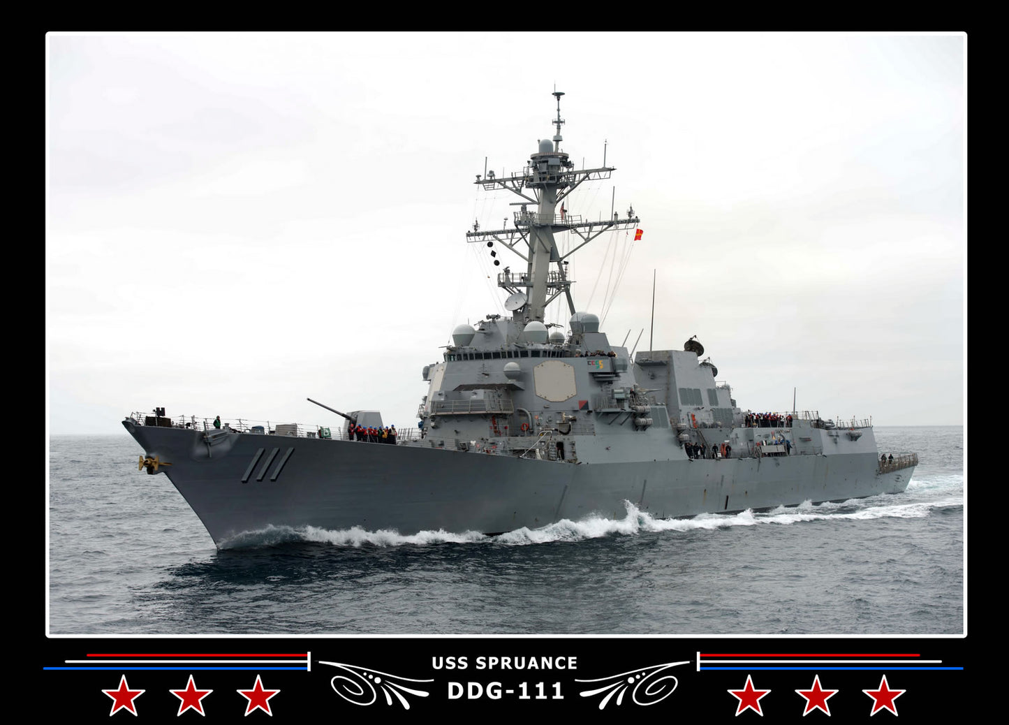 USS Spruance DDG-111 Canvas Photo Print
