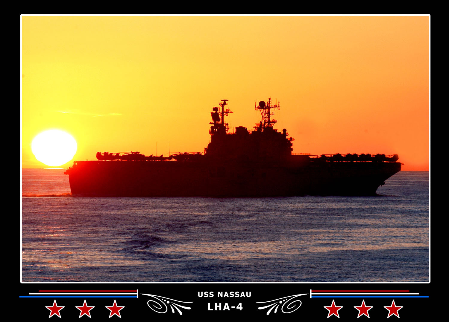 USS Nassau LHA4 Canvas Photo Print