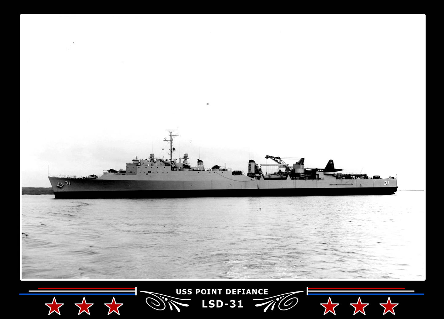 USS Point Defiance LSD31 Canvas Photo Print