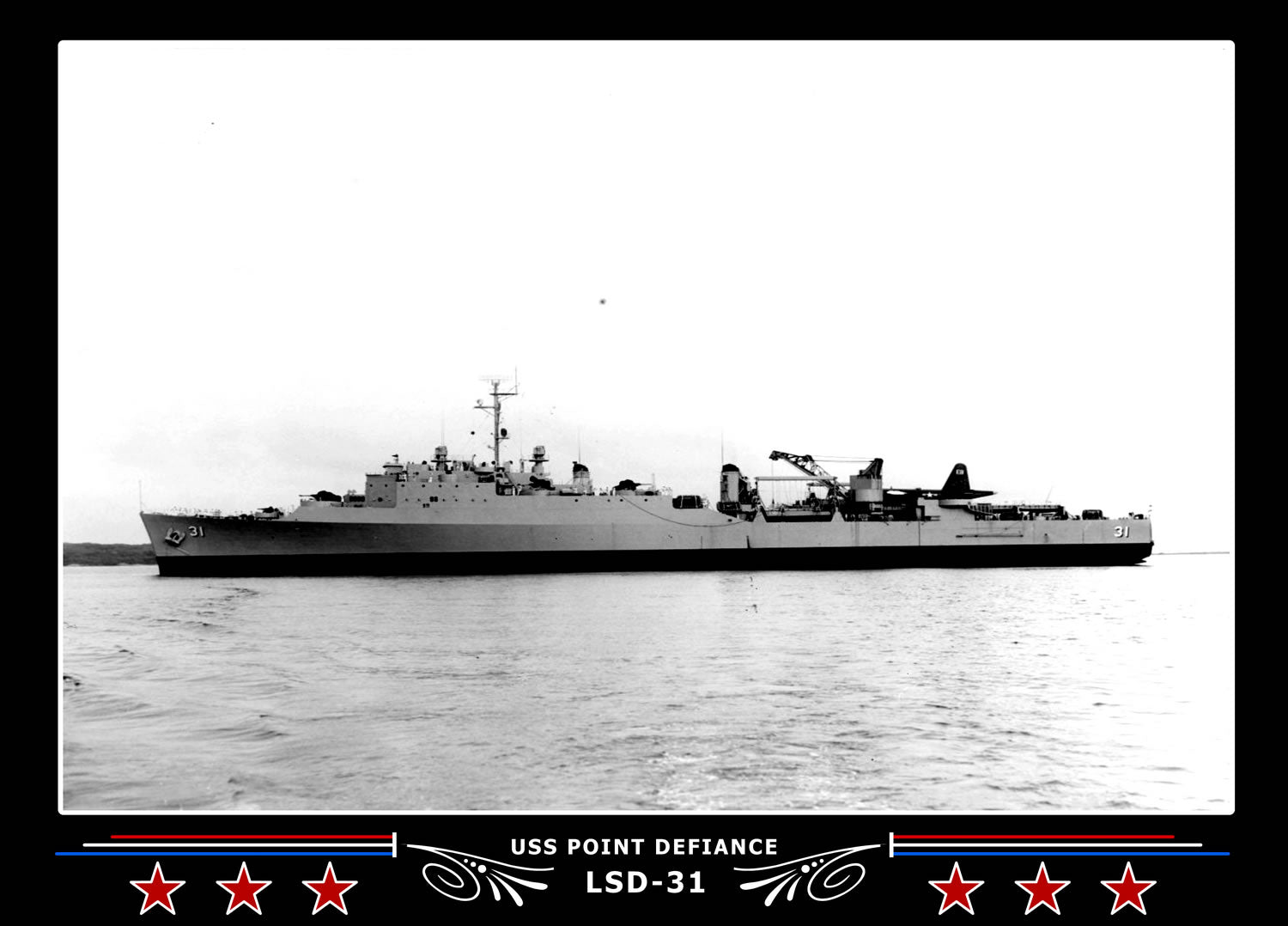 USS Point Defiance LSD31 Canvas Photo Print