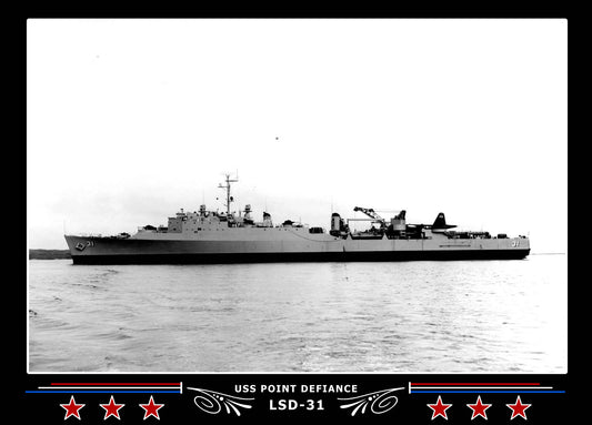USS Point Defiance LSD31 Canvas Photo Print