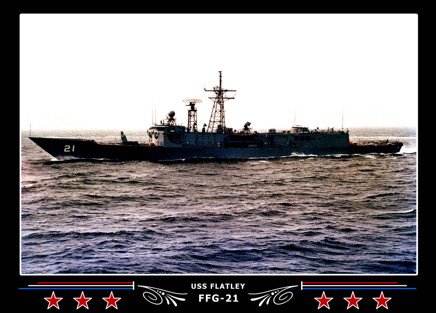 USS Flatley FFG-21 Canvas Photo Print