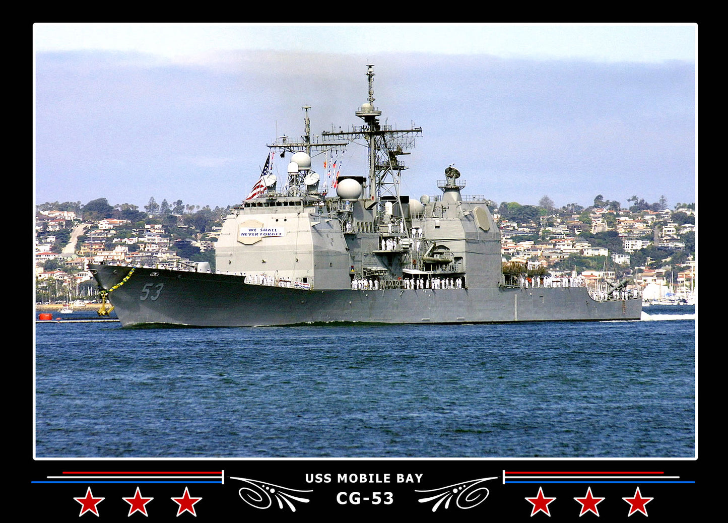 USS Mobile Bay CG-53 Canvas Photo Print