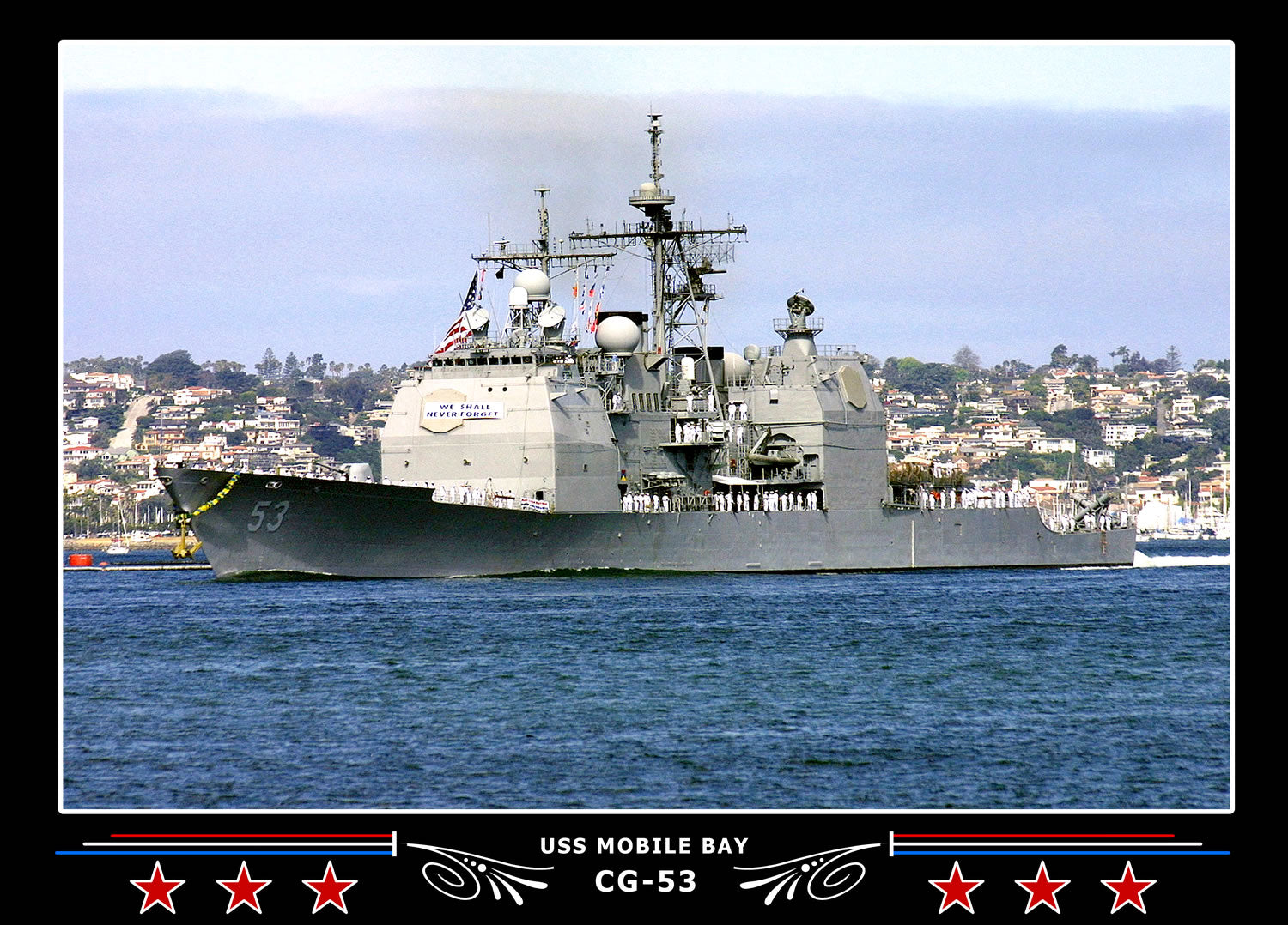 USS Mobile Bay CG-53 Canvas Photo Print