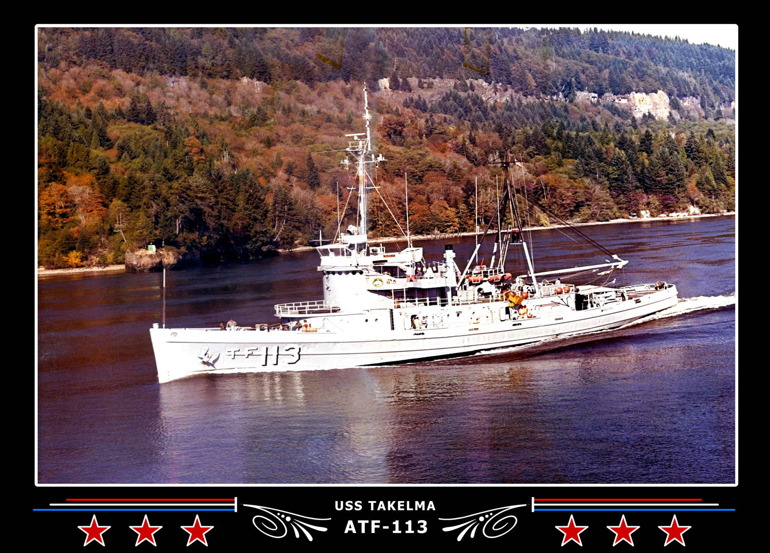 USS Takelma ATF-113 Canvas Photo Print