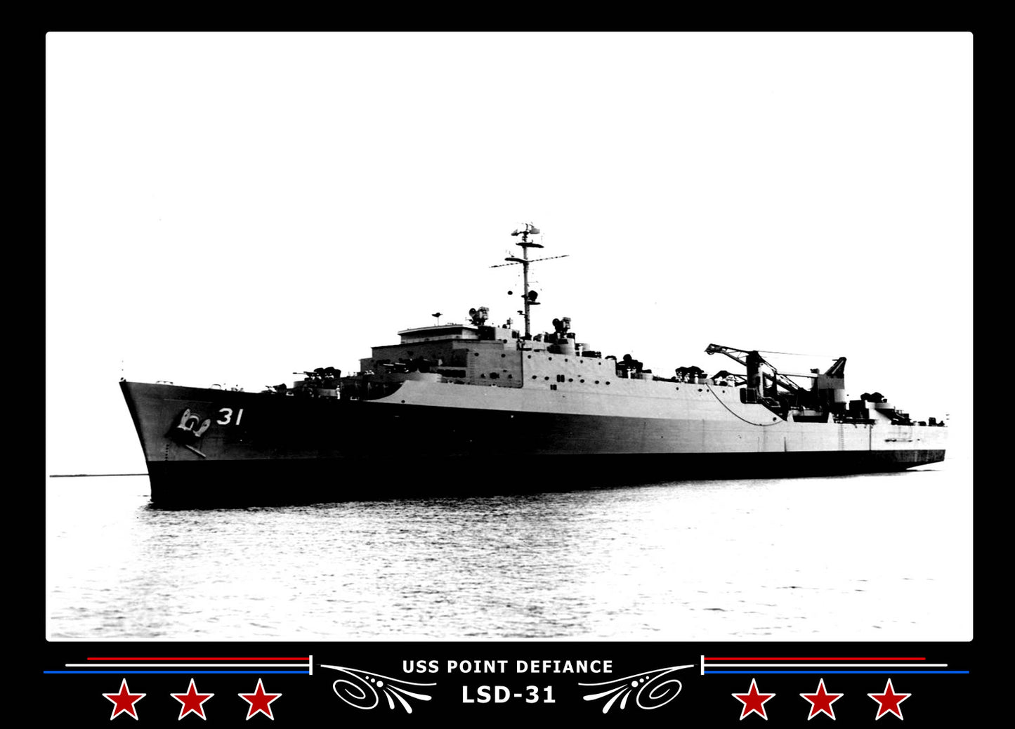 USS Point Defiance LSD31 Canvas Photo Print