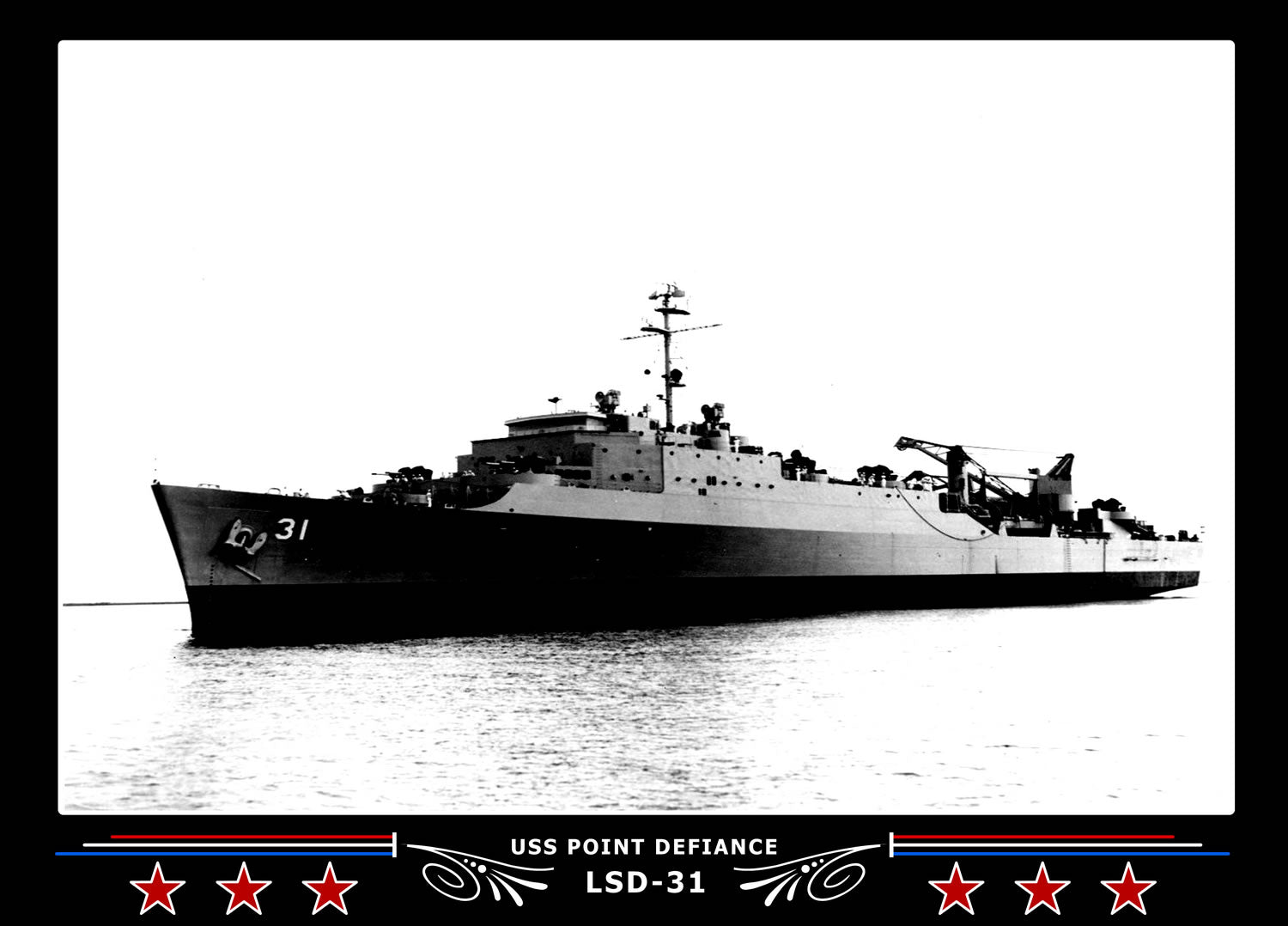 USS Point Defiance LSD31 Canvas Photo Print