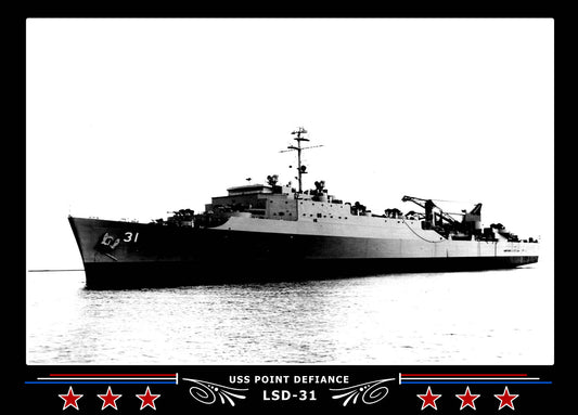 USS Point Defiance LSD31 Canvas Photo Print