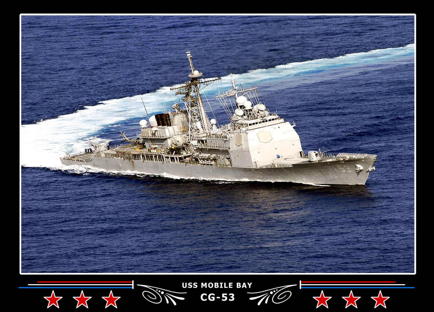 USS Mobile Bay CG-53 Canvas Photo Print