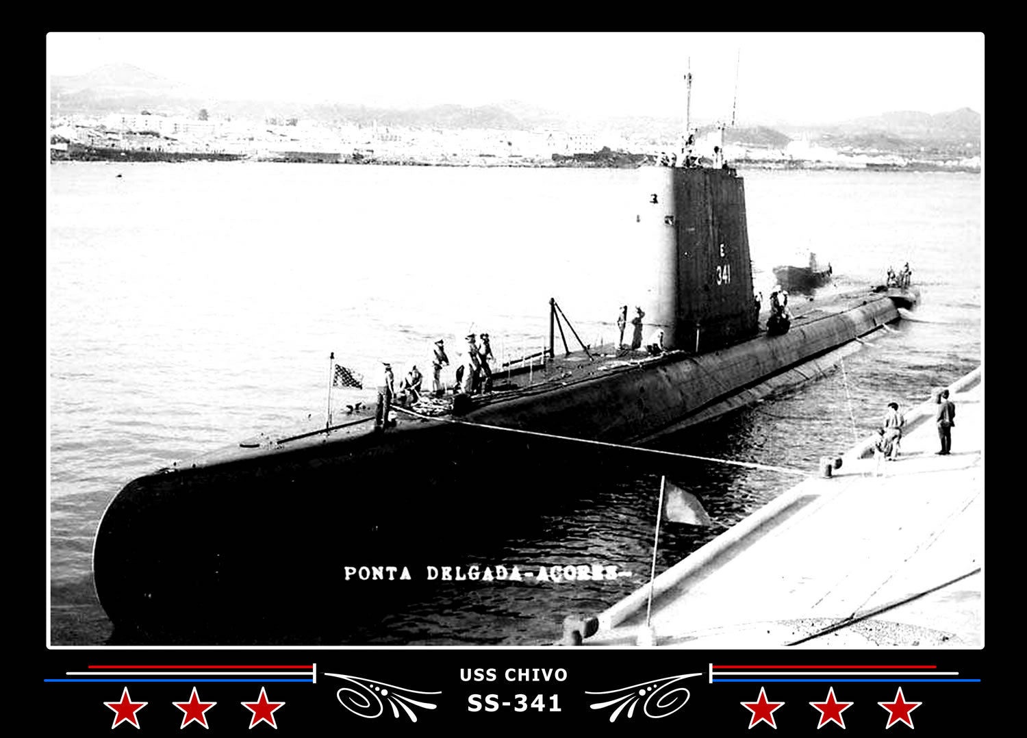 USS Chivo SS-341 Canvas Photo Print