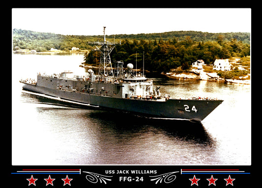 USS Jack Williams FFG-24 Canvas Photo Print