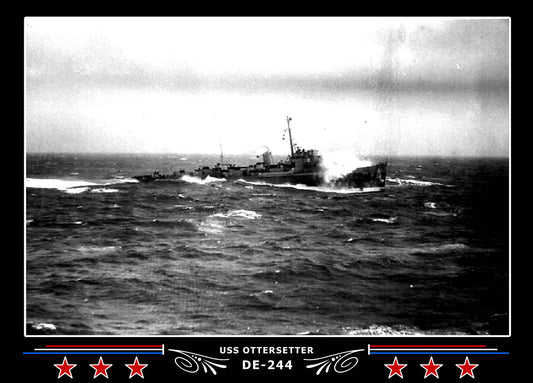 USS Ottersetter DE-244 Canvas Photo Print