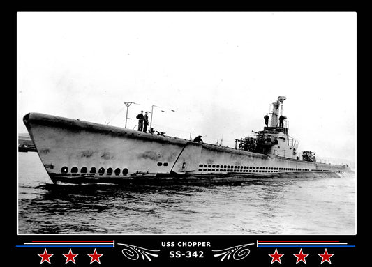 USS Chopper SS-342 Canvas Photo Print