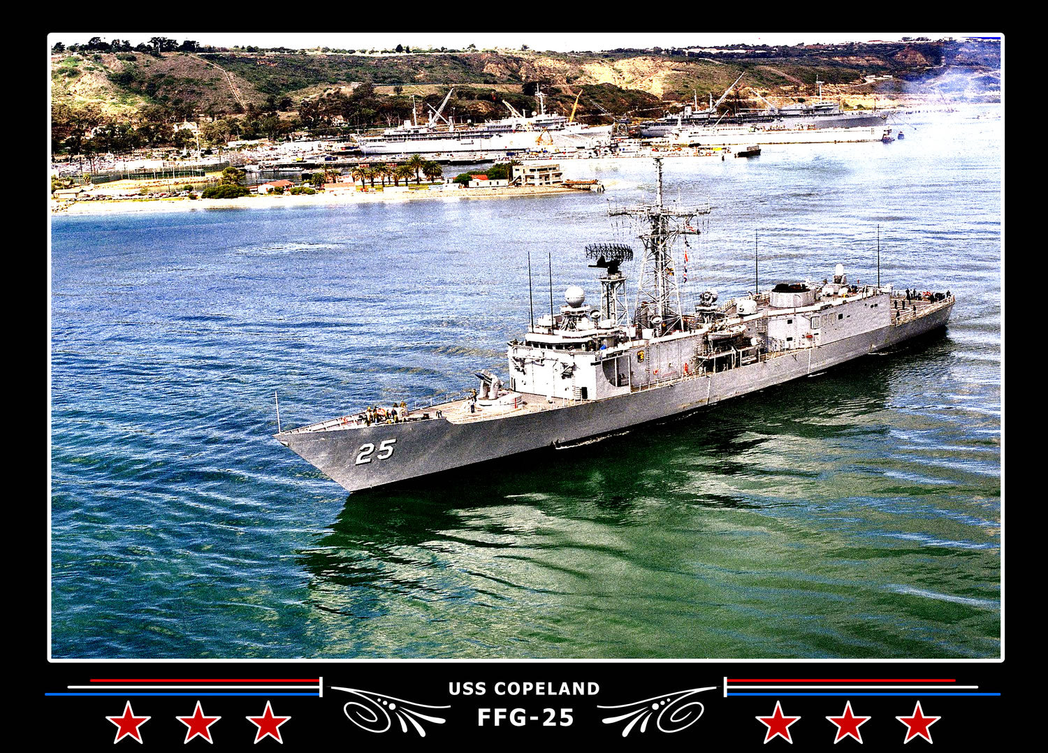 USS Copeland FFG-25 Canvas Photo Print