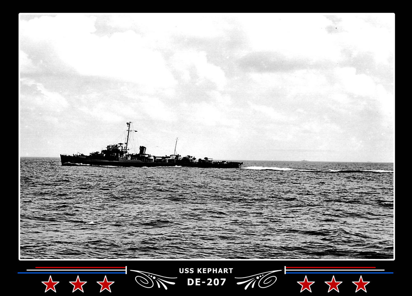 USS Kephart DE-207 Canvas Photo Print