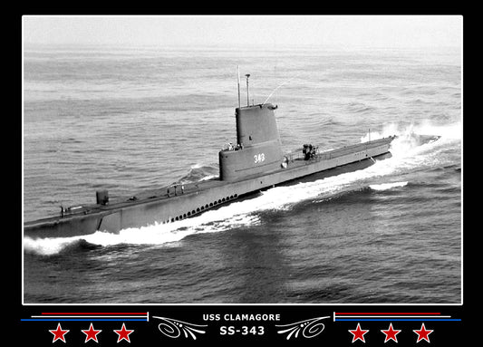 USS Clamagore SS-343 Canvas Photo Print