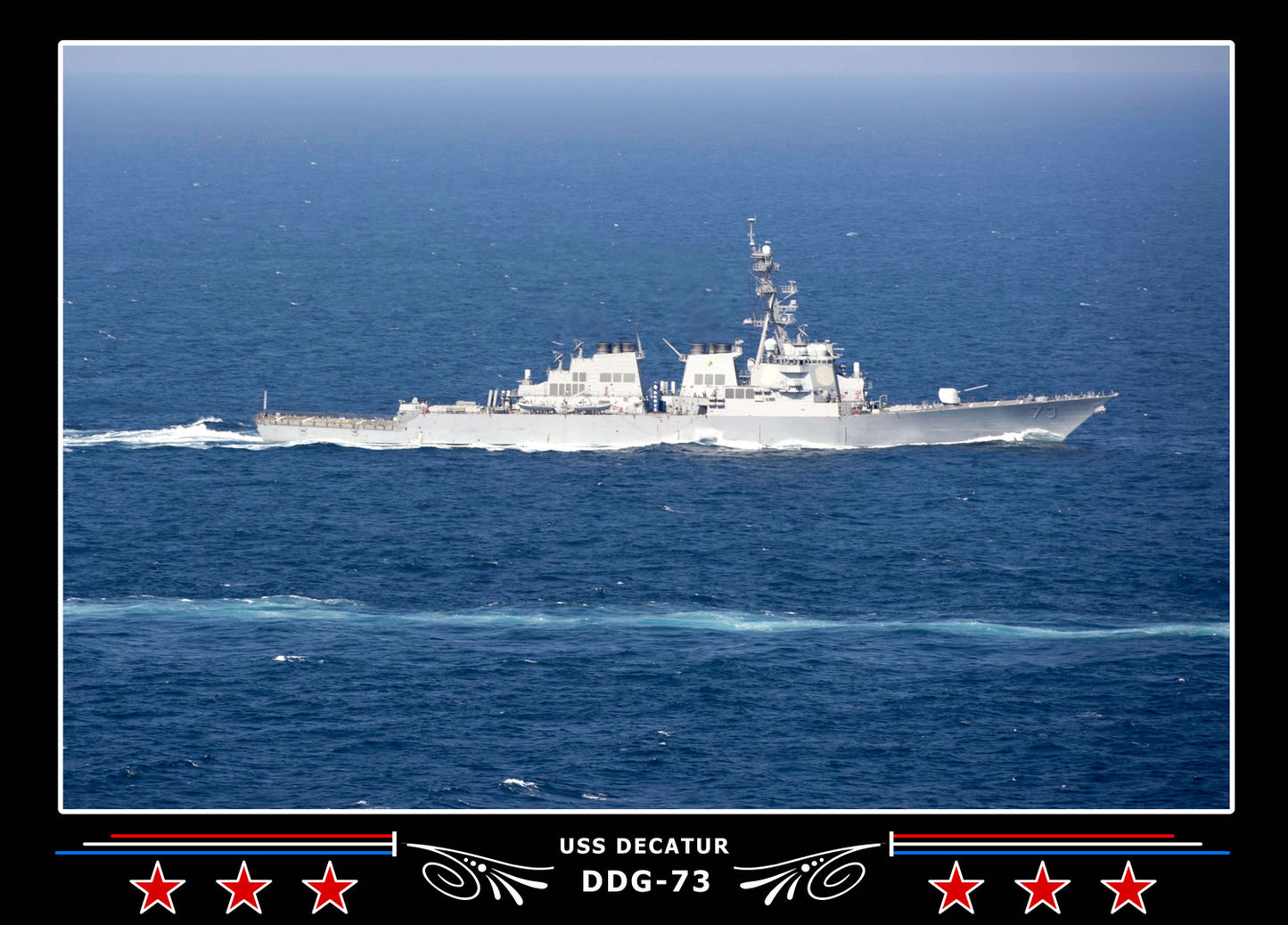 USS Decatur DDG-73 Canvas Photo Print