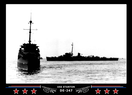 USS Stanton DE-247 Canvas Photo Print