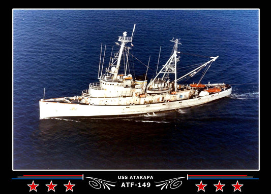 USS Atakapa ATF-149 Canvas Photo Print