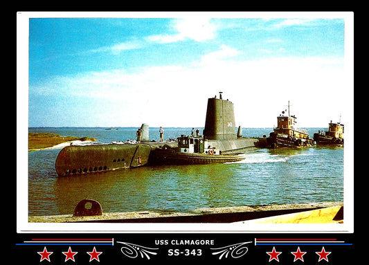 USS Clamagore SS-343 Canvas Photo Print