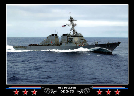 USS Decatur DDG-73 Canvas Photo Print