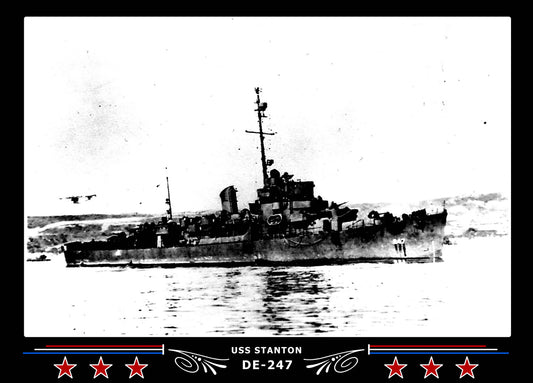 USS Stanton DE-247 Canvas Photo Print