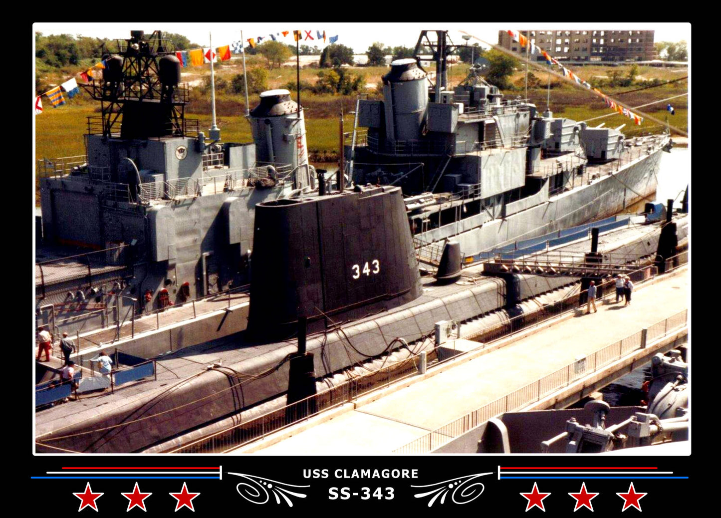 USS Clamagore SS-343 Canvas Photo Print
