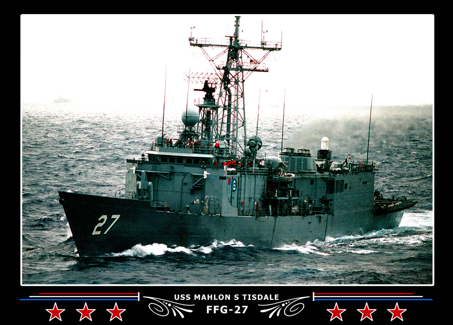 USS Mahlon S Tisdale FFG-27 Canvas Photo Print