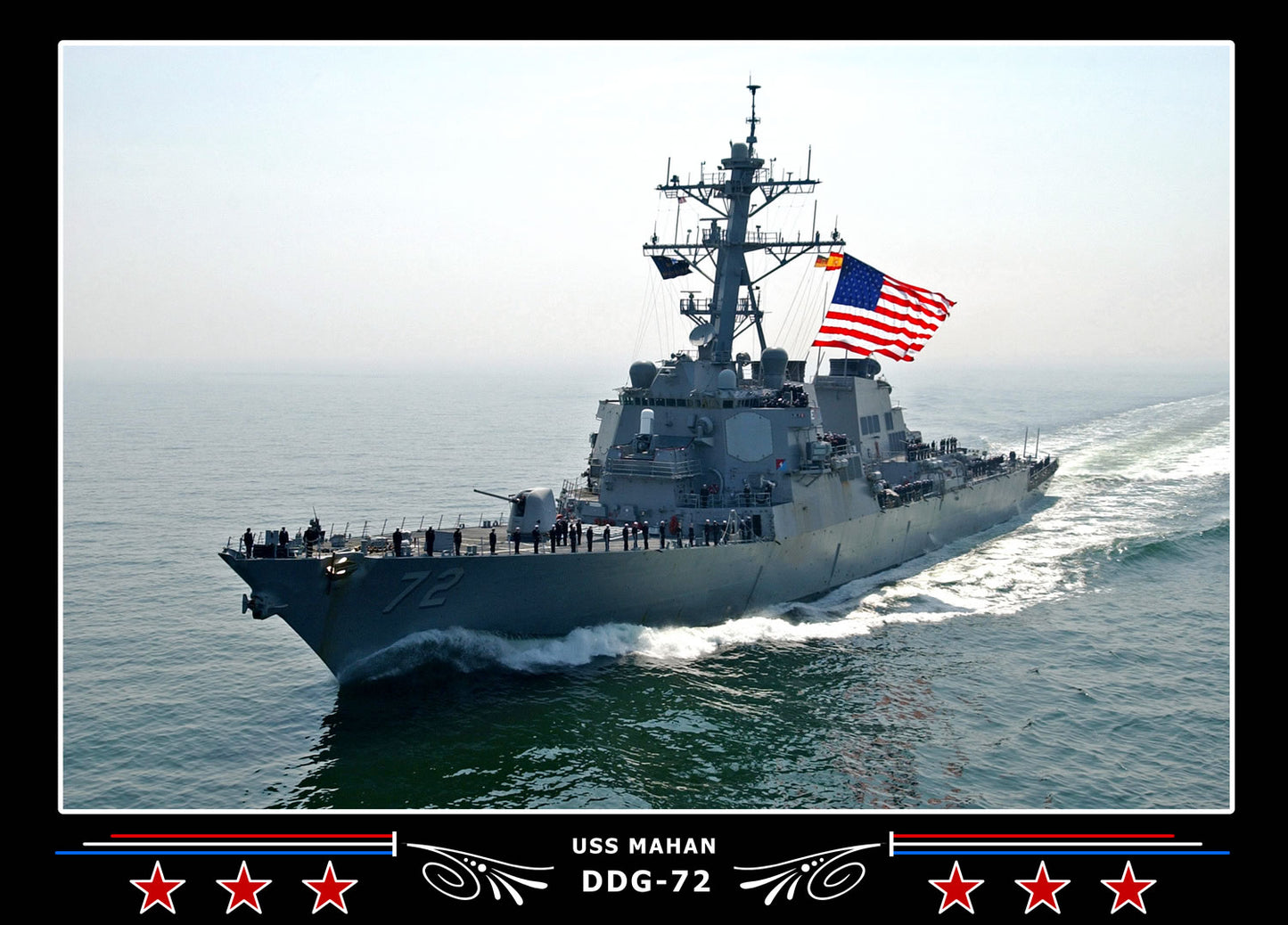 USS Mahan DDG-72 Canvas Photo Print