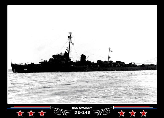 USS Swasey DE-248 Canvas Photo Print