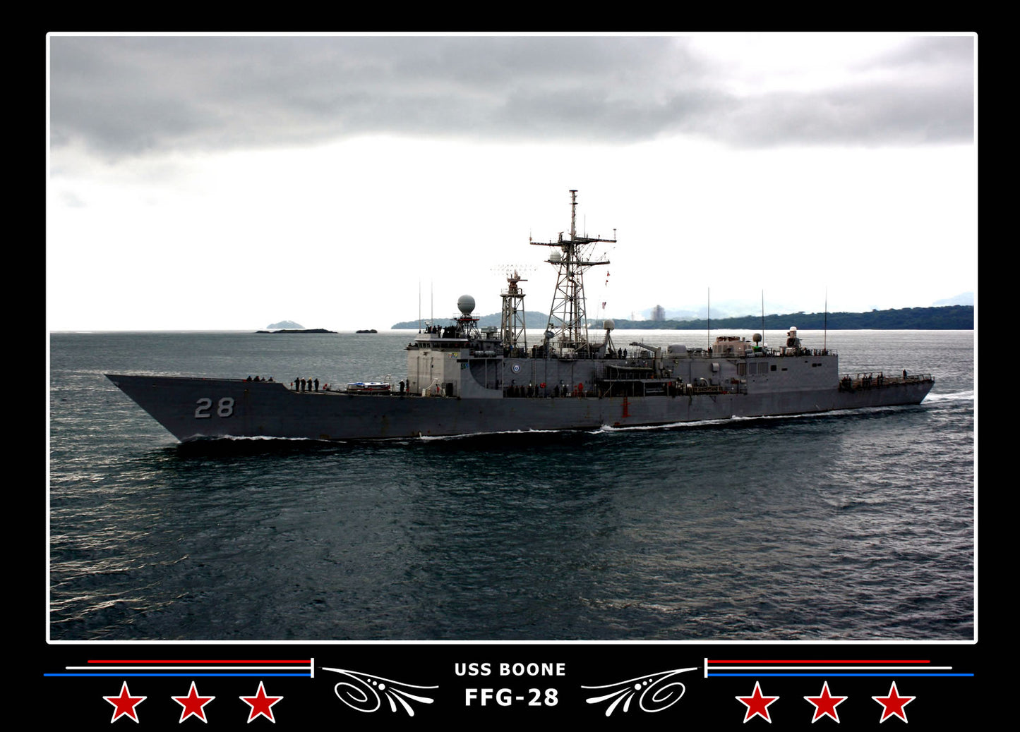 USS Boone FFG-28 Canvas Photo Print