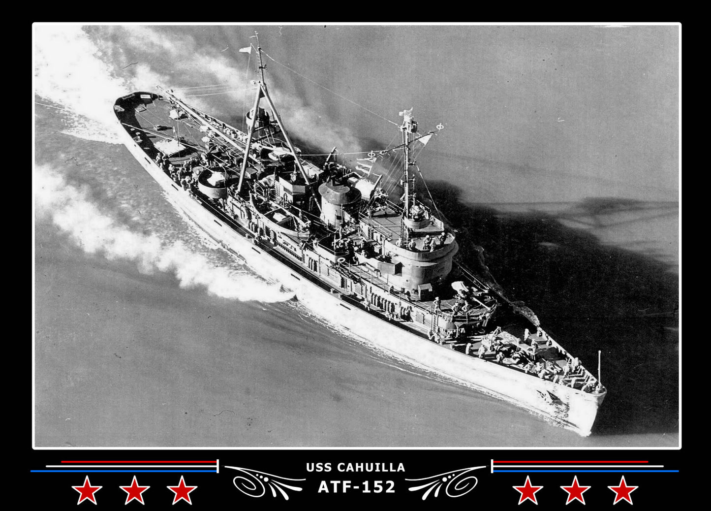 USS Cahuilla ATF-152 Canvas Photo Print