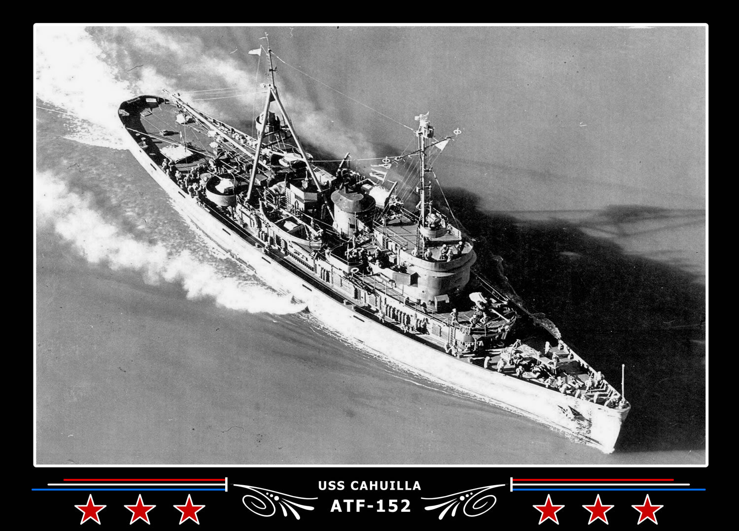 USS Cahuilla ATF-152 Canvas Photo Print