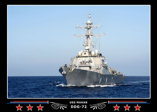 USS Mahan DDG-72 Canvas Photo Print