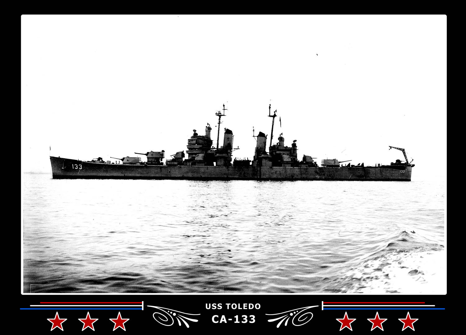 USS Toledo CA-133 Canvas Photo Print