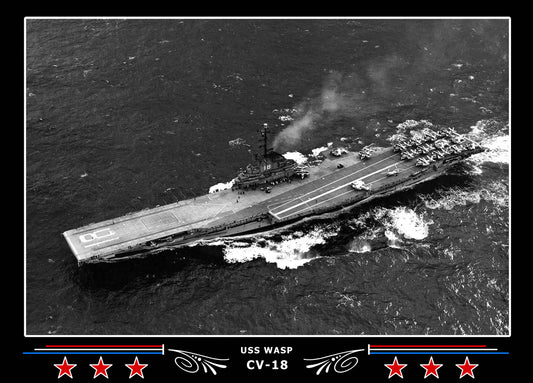 USS Wasp CV-18 Canvas Photo Print