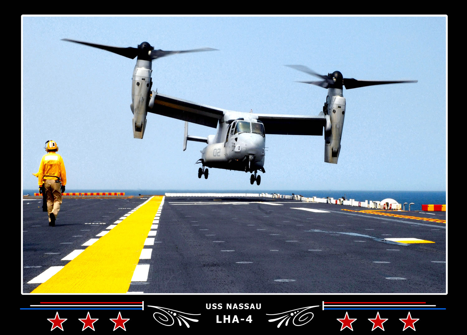 USS Nassau LHA4 Canvas Photo Print