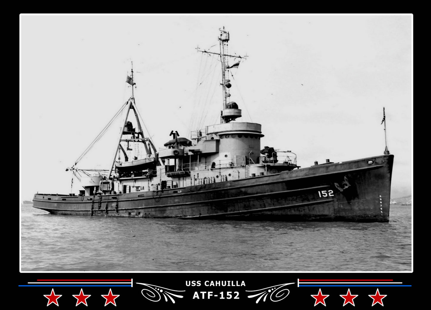 USS Cahuilla ATF-152 Canvas Photo Print