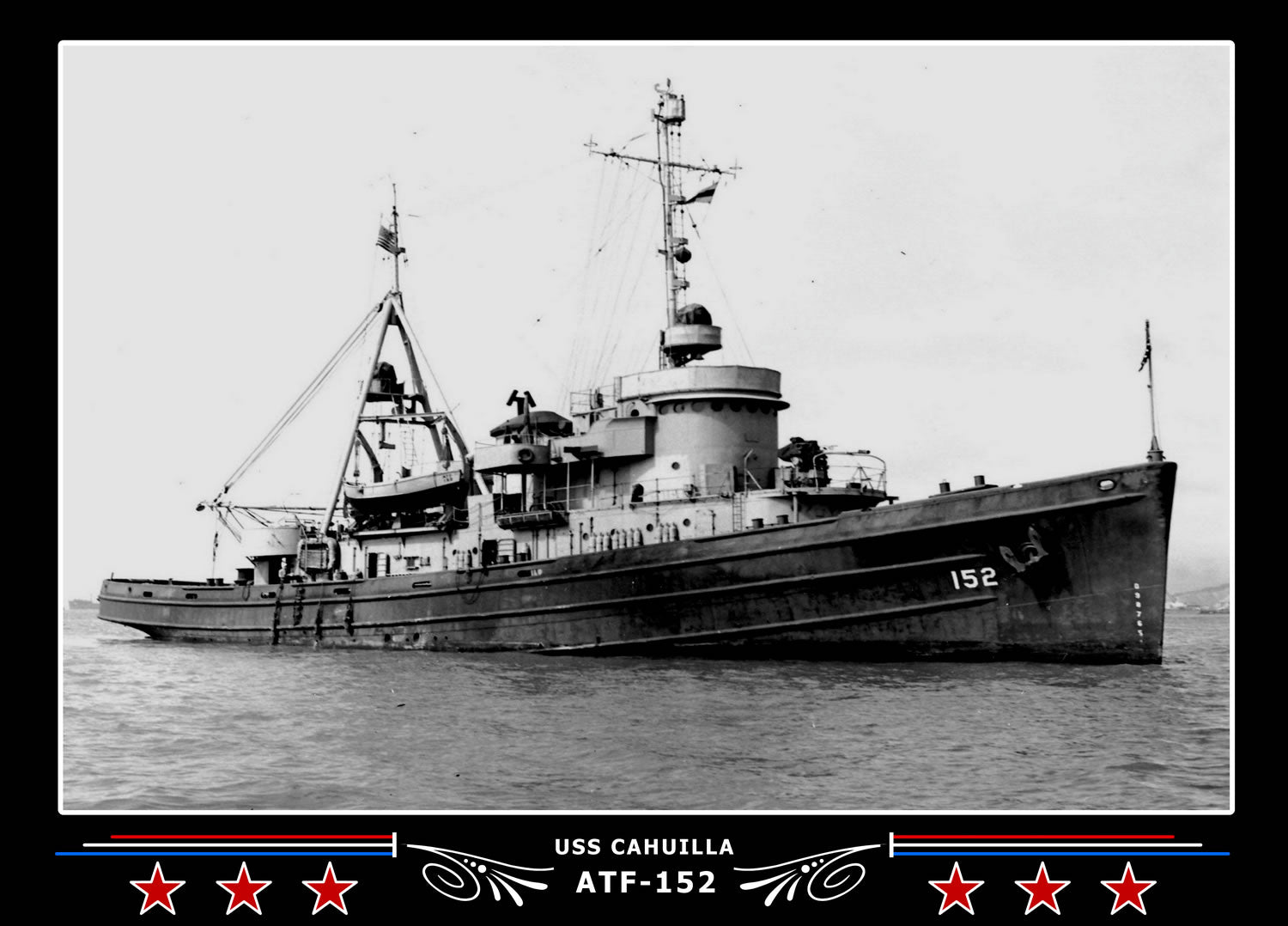 USS Cahuilla ATF-152 Canvas Photo Print
