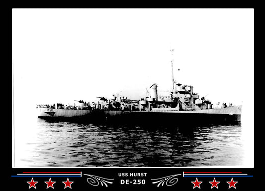 USS Hurst DE-250 Canvas Photo Print