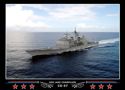 USS Lake Champlain CG-57 Canvas Photo Print