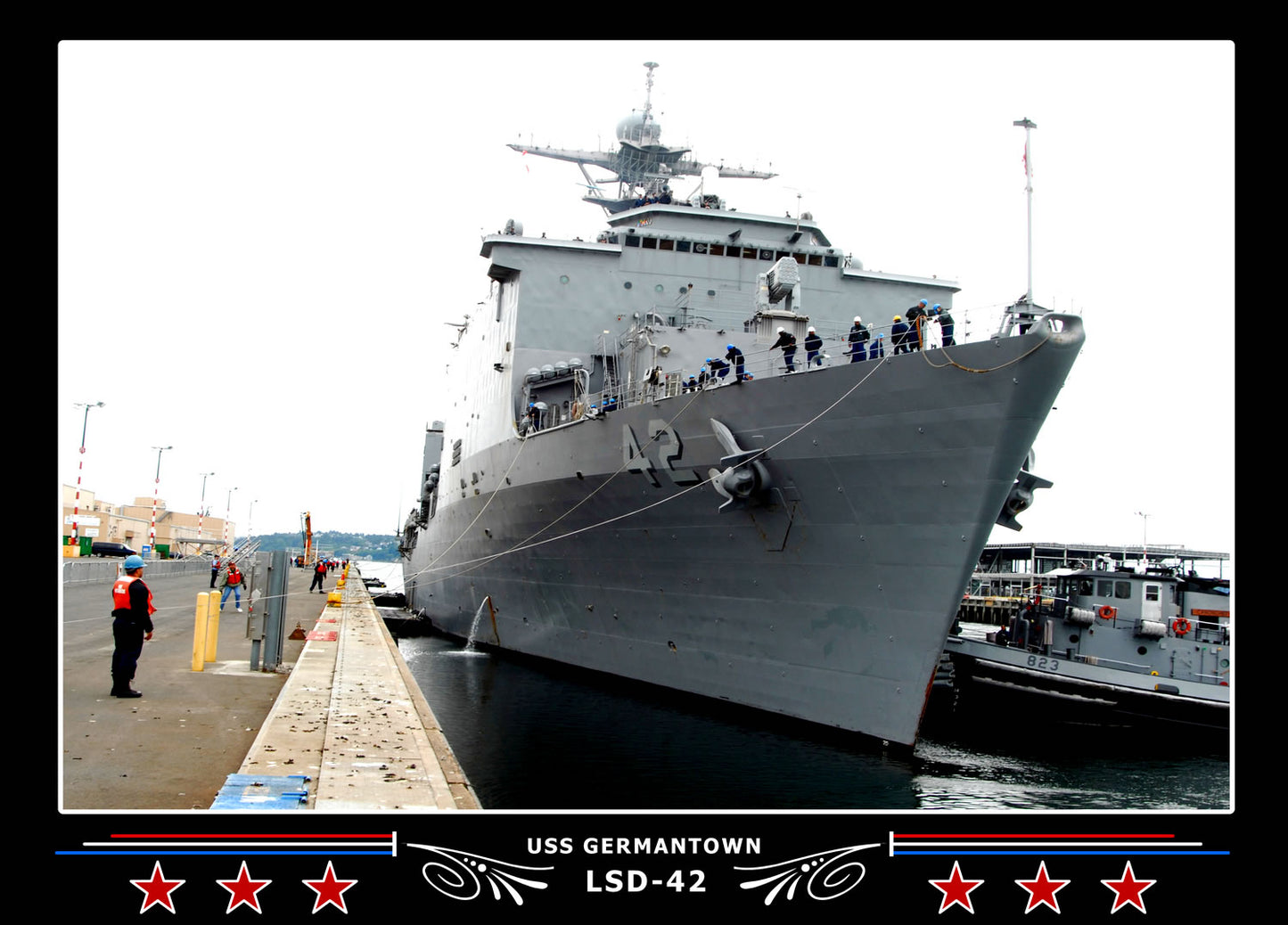 USS Germantown LSD42 Canvas Photo Print