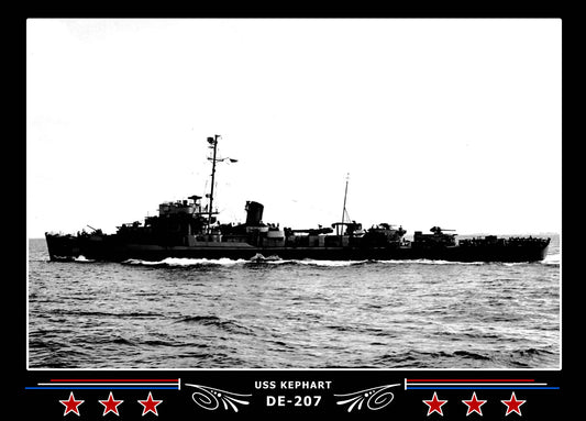 USS Kephart DE-207 Canvas Photo Print