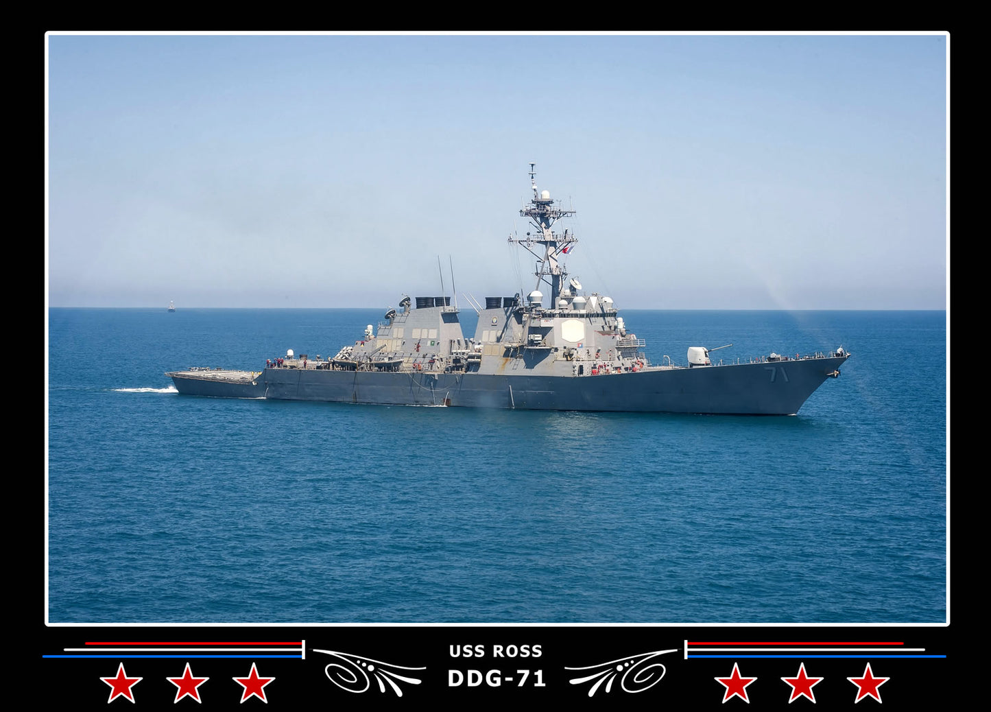 USS Ross DDG-71 Canvas Photo Print